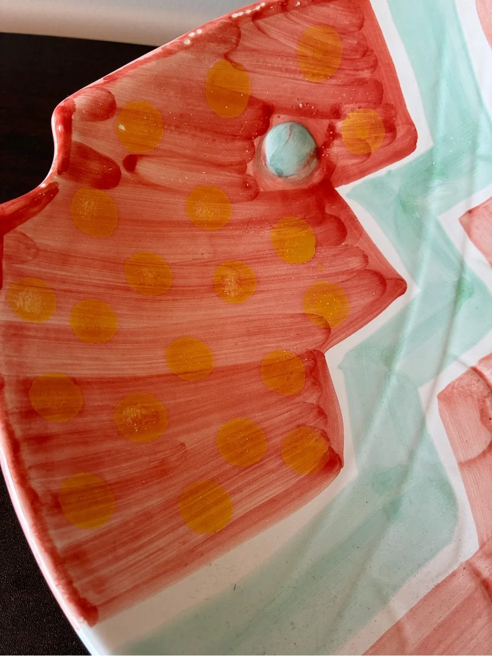 Large colorful fish Coastal platter made in Italy